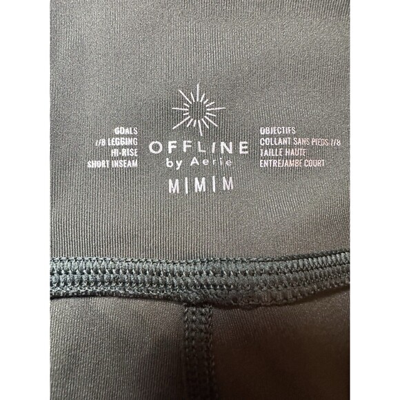 Aerie Offline Green Mesh Pocket 7/8 Leggings Women's SIZE MEDIUM - Picture 5 of 10